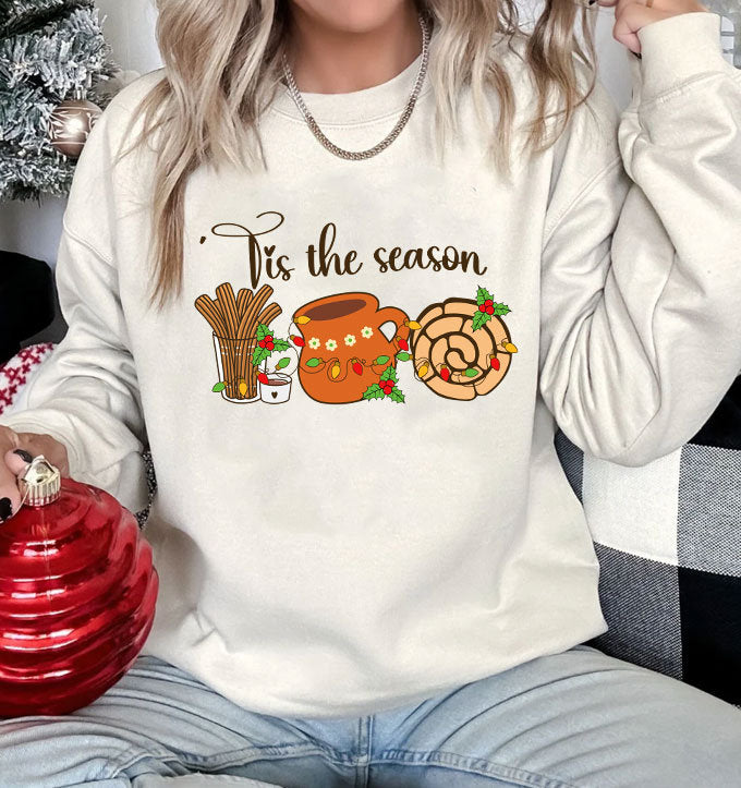 Mexican Christmas Print Casual Sweatshirt