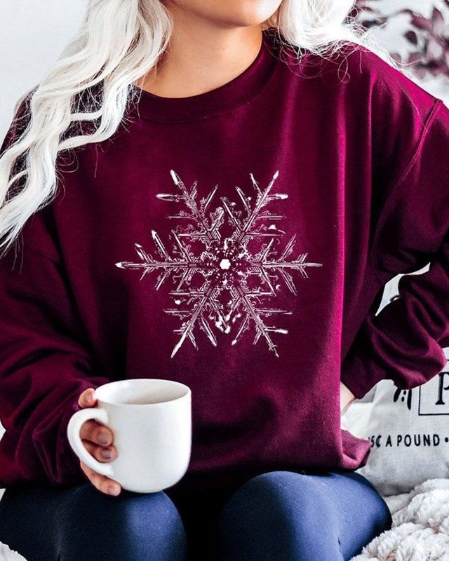 Snowflake Sweatshirt Holiday sweater Matching Christmas Sweater