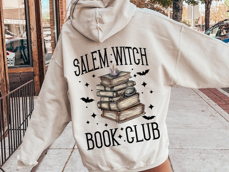 Salem Witch Book Club Casual Hoodie
