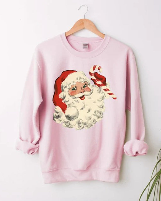 Retro Santa Shirt Christmas Sweatshirt