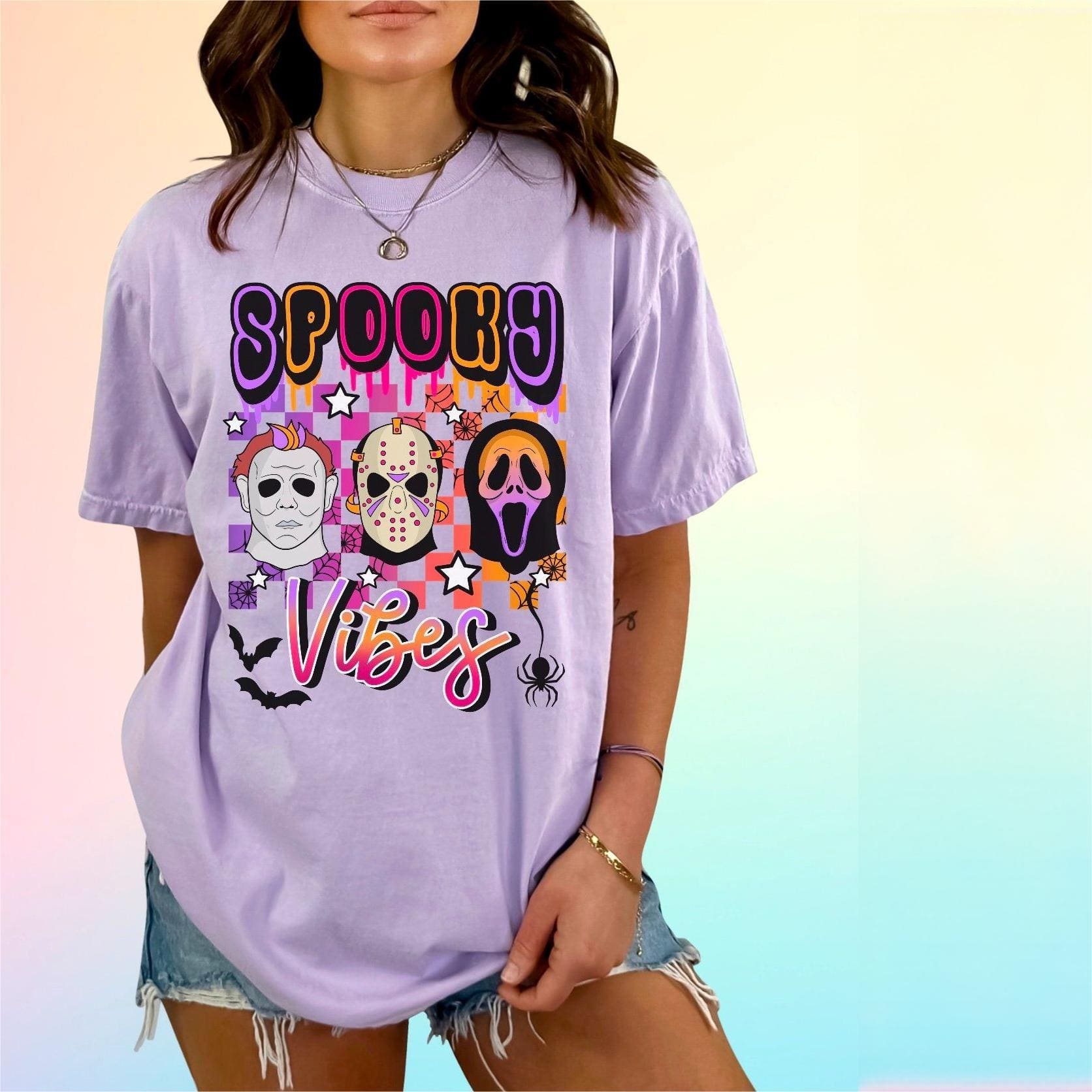 Retro Halloween Spooky Vibes T-shirt