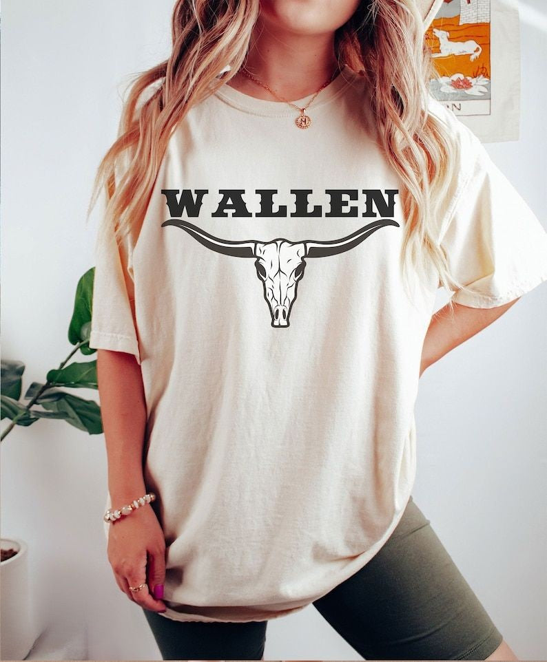 Trendy Western Cowboy Wallen T-shirt