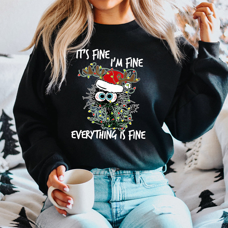 Christmas Cat Sweatshirt