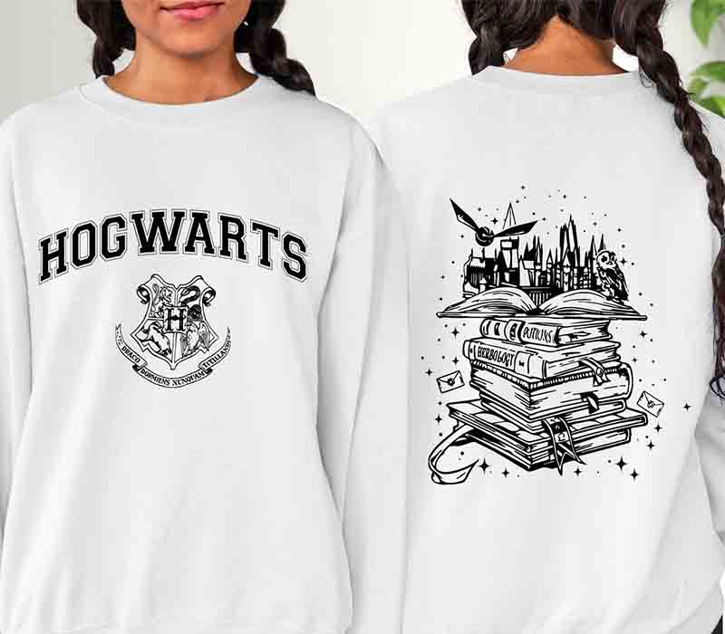 Magical Wizard Castle Book Sweatshirt