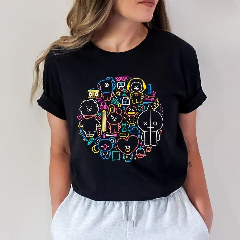BT21 Heart Bangtan Boy T-shirt