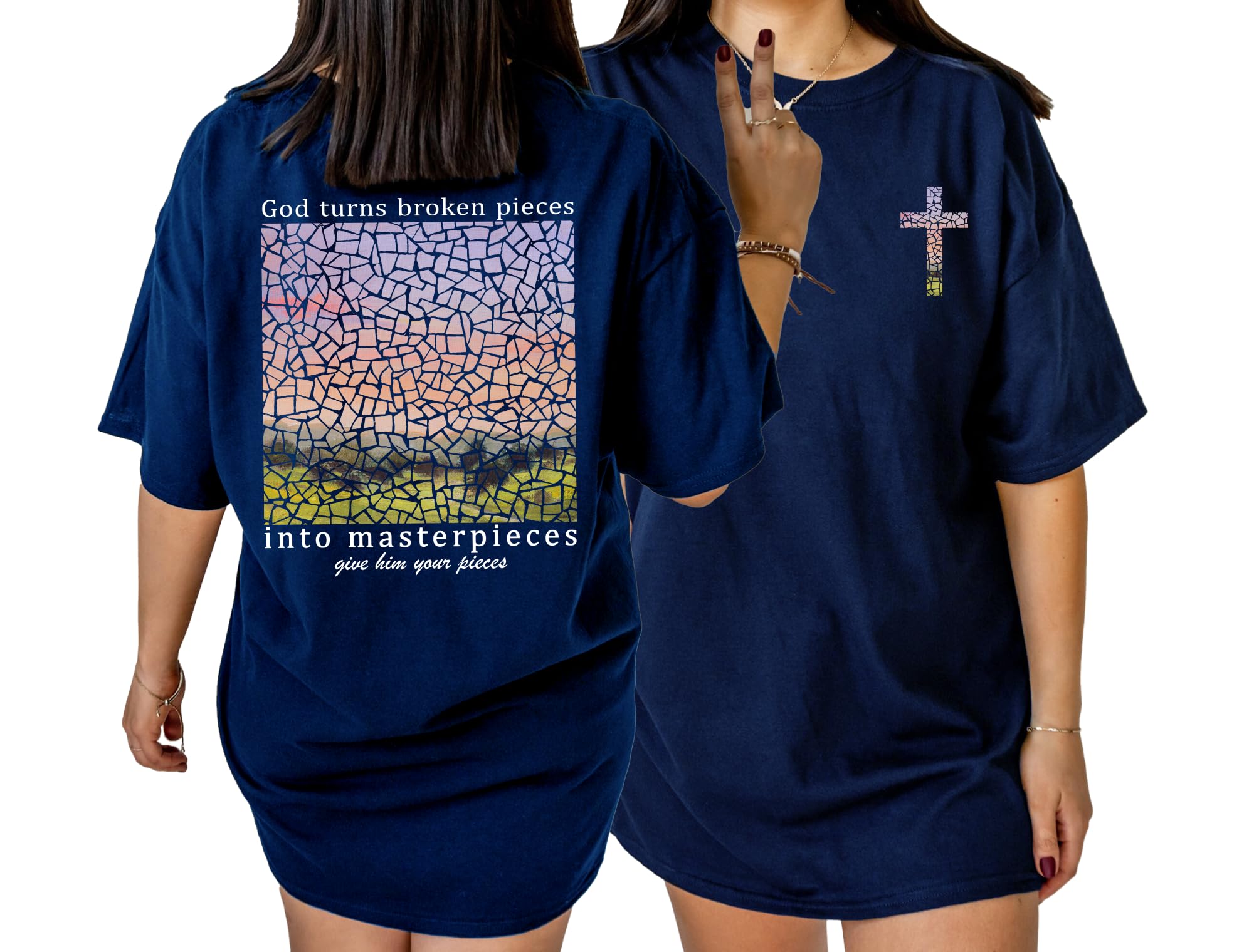 Bible Verse 2 Sided Faith Print T-Shirt