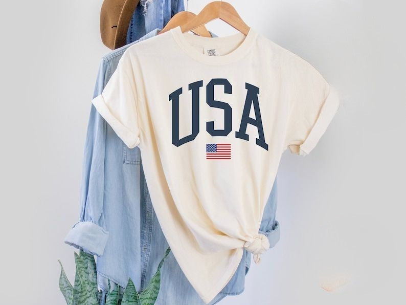 USA Flag Independence Day T-shirt