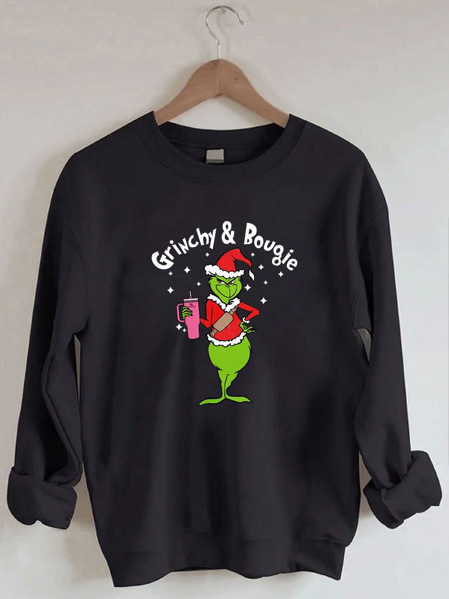 Mean Green Guy Christmas Sweatshirt