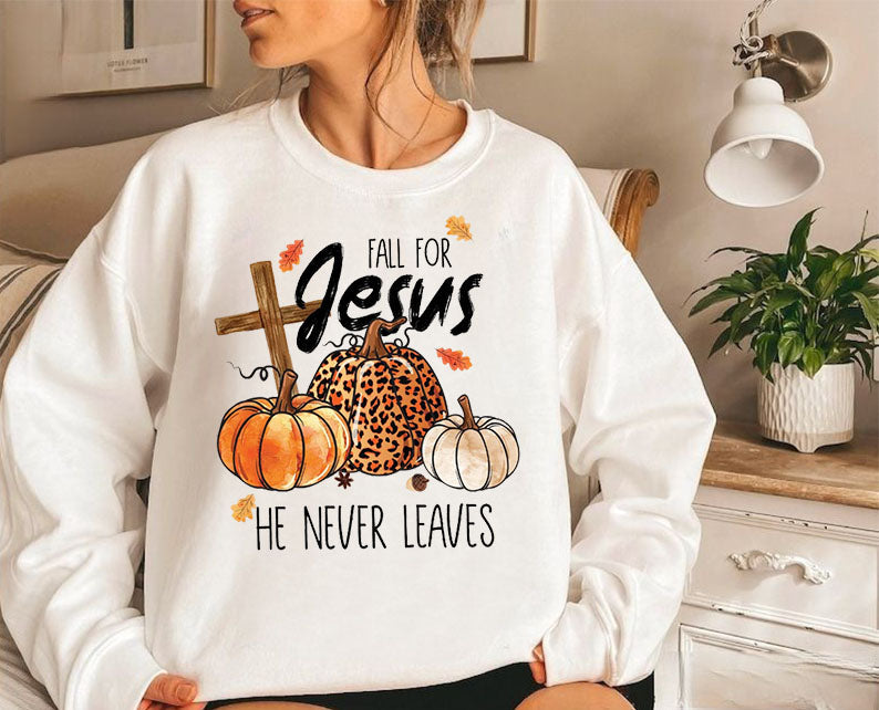 He Never Leaves Sweatshirt
