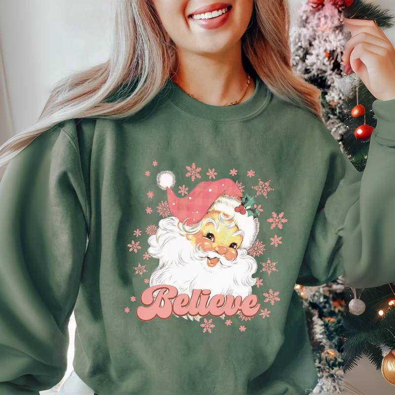 Retro Santa Christmas Sweatshirt