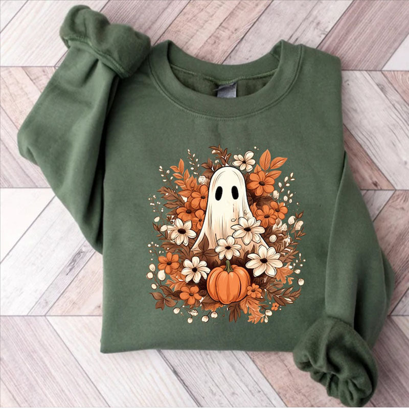 Fall Floral Ghost Sweatshirt