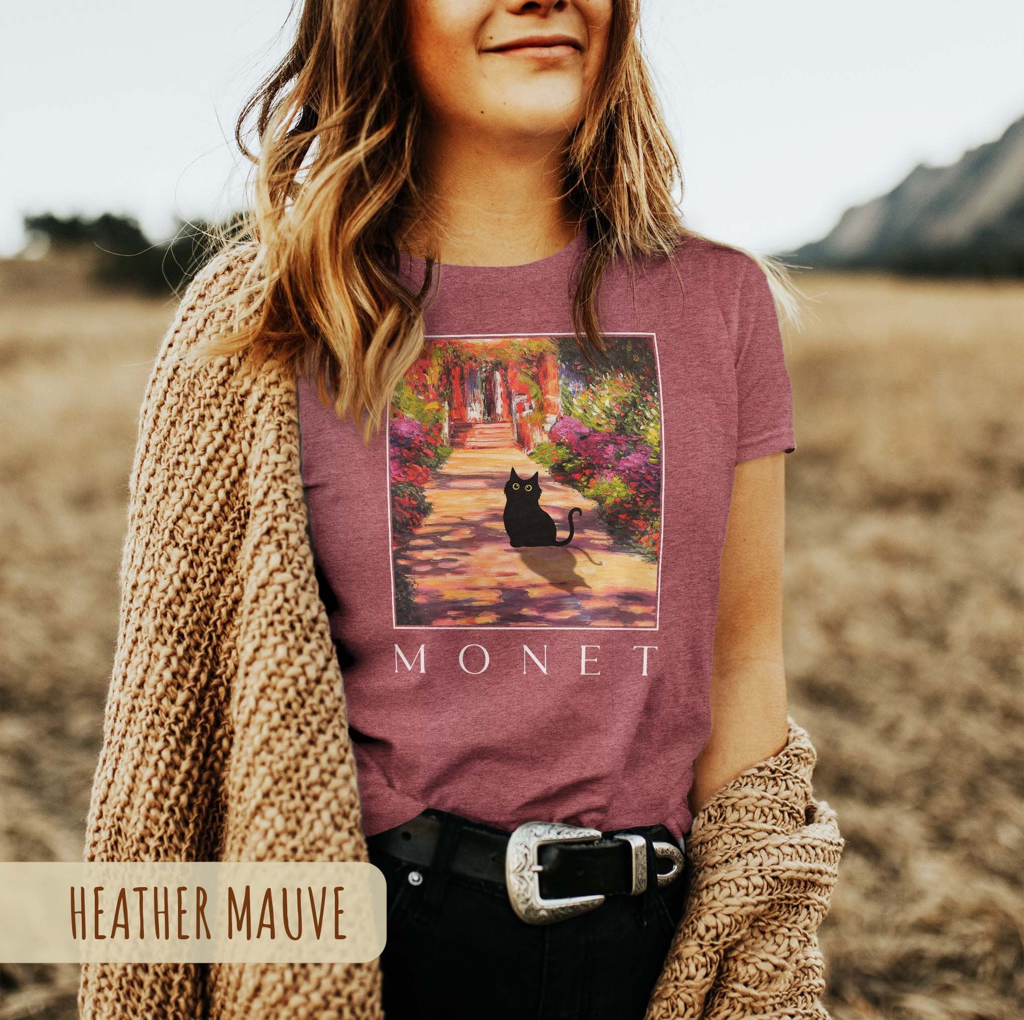 Monet Garden Cat T-Shirt