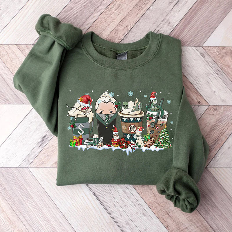 Magic HP Coffee Latte Christmas Sweatshirt