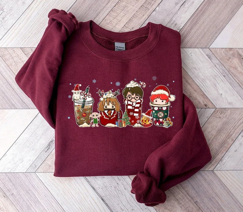 Magic Harry Coffee Latte Christmas Sweatshirt