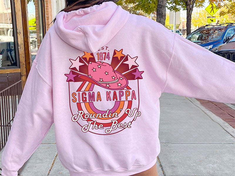 Sigma Kappa Roundin' Up the Best Sorority Hoodie