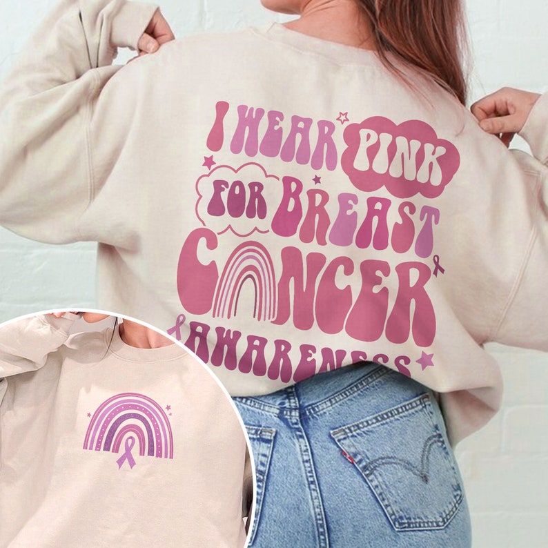 In October We Wear Pink Sweatshirt