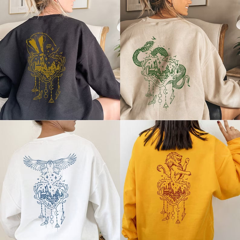 Hogwarts House Double-sided Sweatshirt