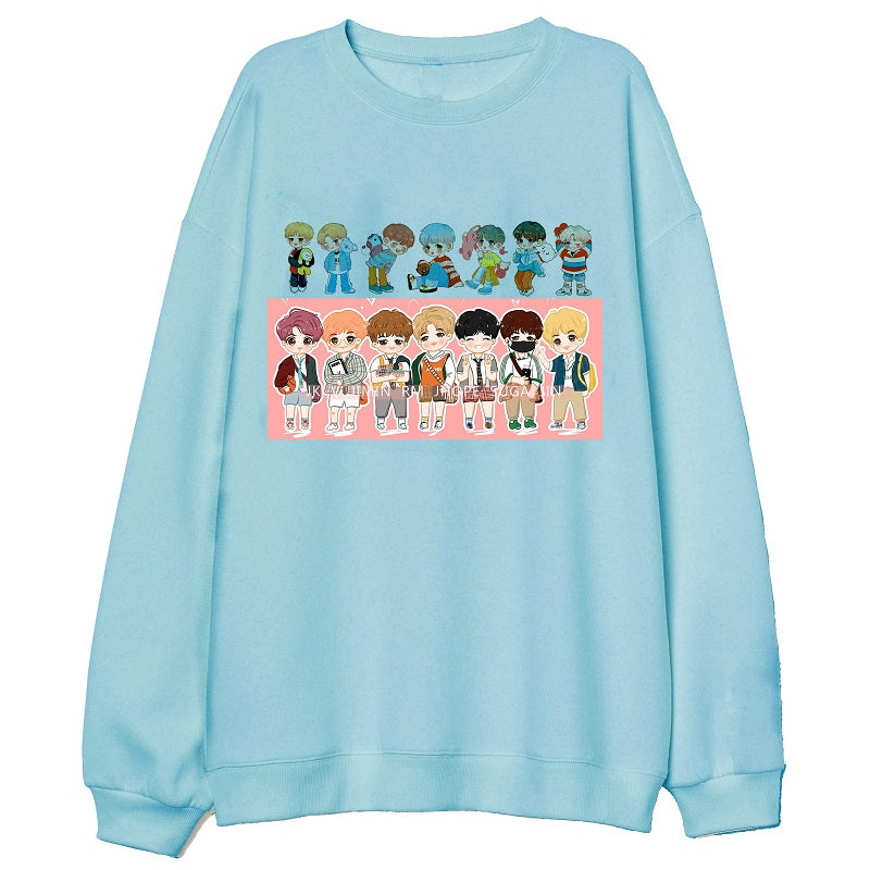 BTS Kpop Long Sleeve Sweatshirt