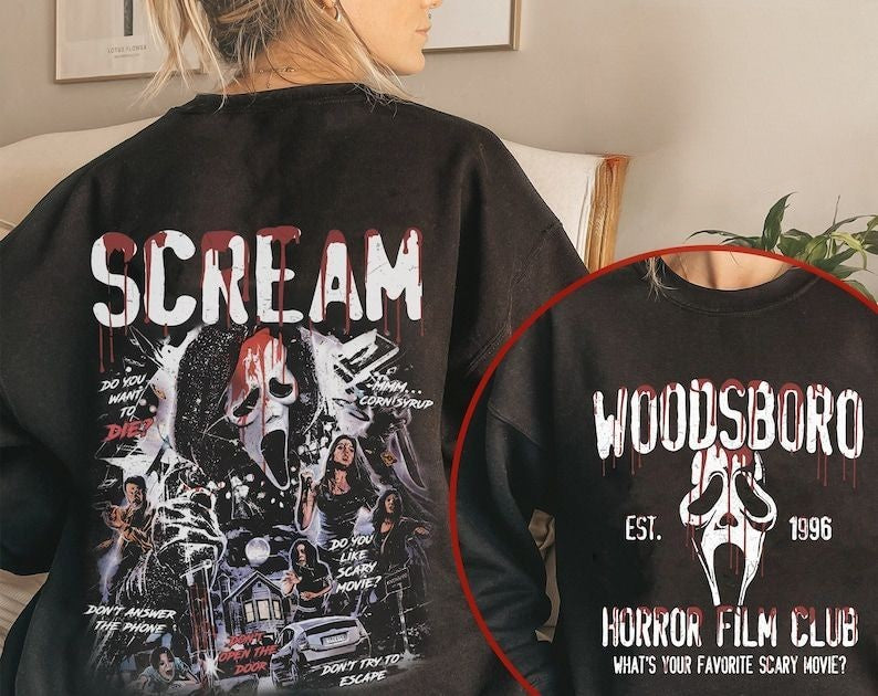 Two-sided Woodsboro Scream Sweatshirt