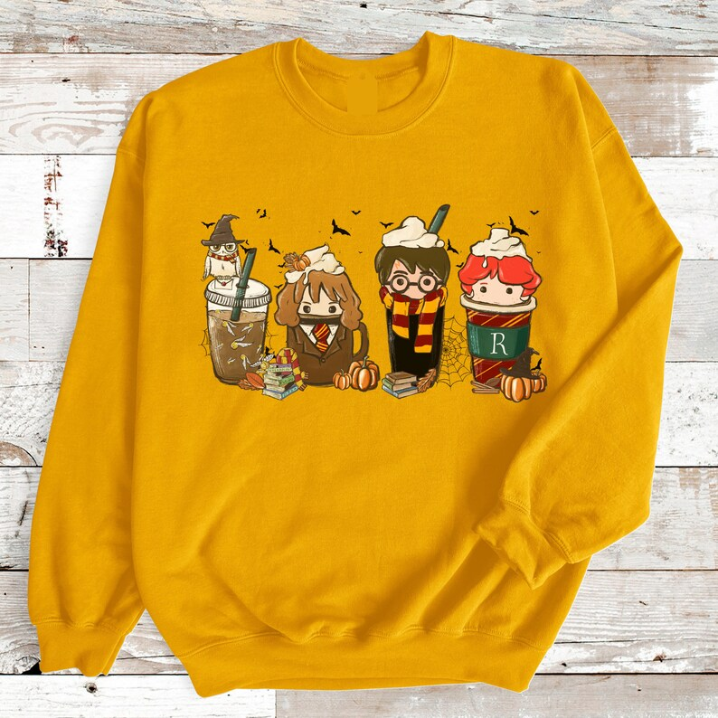 Halloween Harry Coffee Latte Fall Sweatshirt