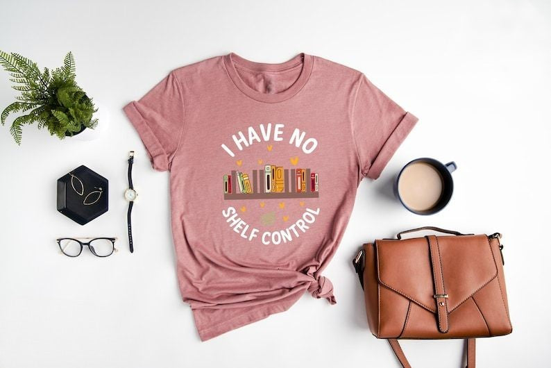 Funny Bookworm Casual T-shirt